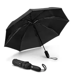 G4Free Winddichter Reiseschirm für Regen, Doppeldach, Automatik