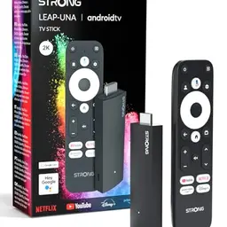 STRONG Leap-UNA Android TV Streaming Stick mit Chromecast, Google Assistant, HDR10+, Dolby Audio und Vision, Netflix, YouTube