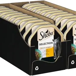 SHEBA Nassfutter für Katzen in Sauce mit Kalb und Truthahn - 2 x 85g