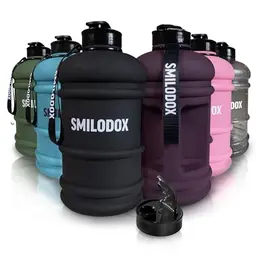 SMILODOX Trinkflasche 2,2 Liter - Robuste Sport & Fitness Wasserflasche - BPA-frei, ideal für Fitnessstudio und Outdoor