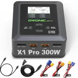 OVONIC Lipo Akku Ladegerät 300W AC / 700W DC 16A für 2S-6S LiPo und NIMH