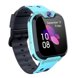 PTHTECHUS Kinder-Smartwatch – Telefon, SOS, Schrittzähler, Videorekorder, MP3, 7 Spiele, Blau, Geschenke für Mädchen 4-10 Jahre