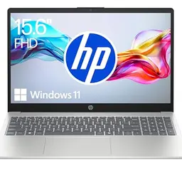 HP Laptop 15,6 FHD | Intel N100 | 4 GB RAM | 128 GB | Windows 11 Home | QWERTZ | Natural Silver
