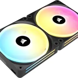CORSAIR iCUE LINK QX140 RGB 140mm RGB Lüfter Doppelpack Schwarz