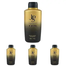 John Player Special BE GOLD Hair & Body Shampoo, 4er Pack (500 ml)