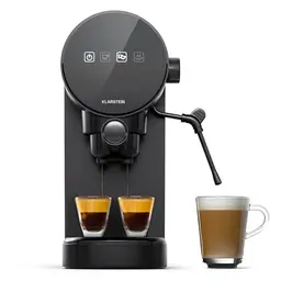 Klarstein Mini-Espressomaschine mit Milchaufschäumer, 0,9L, 1360 Watt - Ideal für Cappuccino, Latte & Macchiato