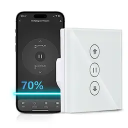 HEUXGIR WLAN Rolladenschalter, 86x86mm, Smart Life, kompatibel mit Alexa und Google Home