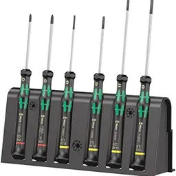 Wera Elektroniker Schraubendrehersatz 6-teilig mit Rack
