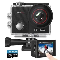 AKASO EK7000 Pro 4K Action-Kamera mit 64GB microSD