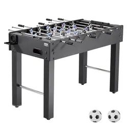 VEVOR Turniertischfußball, 1212 x 610 x 838 mm, Indoor-Kickertisch für Zuhause, inklusive 2 Bälle, Punktezähler und 2 Getränkehalter