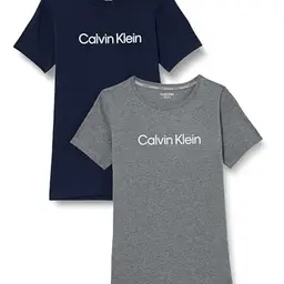 Calvin Klein Jeans Langarm T-Shirt für Mädchen, Grau, 12-14 Jahre