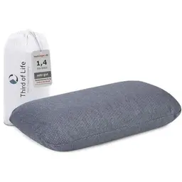 Reisekissen VOLAR QuickDry – Ergonomisches Nackenkissen aus Memory Foam für Reisen und Camping, 40x25
