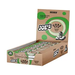Weider Joe's Core Bar, Proteinriegel mit Milchschokoladenüberzug, Hazelnut-Nougat, 12 x 45g