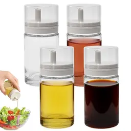 Byfoyif 4er Set Glasöl- und Essigspender, 100ml - Auslaufsicher für Küche und Grill