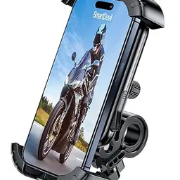 SMARTDEVIL Handyhalterung für Fahrrad und Motorrad, universelle 360° Halterung für iPhone 15, 14, 13, 12, 11, Xs, XR, 8, 7 (schwarz)