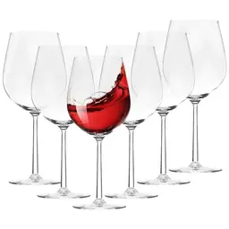 CYEER 6er Set Rotweingläser, 480ML - Elegante und langlebige Weinkelche für Abendessen, Hochzeit, Party, Restaurant
