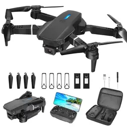 Mini Drohne mit Kamera 4K, inkl. 2 Akkus und Handtasche für Anfänger