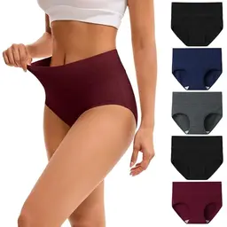 INNERSY Damen Baumwolle Unterhosen, Weich, Bauch Weg, XL
