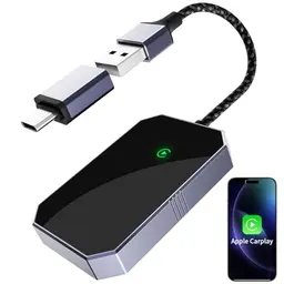Kabelloser Carplay Adapter für iPhone - Konvertiert verkabeltes auf drahtloses Auto Play, geeignet für Autos ab 2015