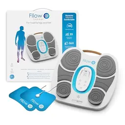 Fllow EMS-Tens Fußmassagegerät - Smarte Impulstherapie zur Durchblutungsförderung - Kabellos mit Arthro-Pads