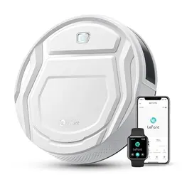 LEFANT Saugroboter M210, WLAN-fähig mit Alexa, leise, selbstaufladend und ideal für Tierhaare auf Teppichen