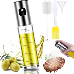 CarsMinders Ölsprüher, 100 ml, Glasflasche für Olivenöl, ideal zum Kochen, Grillen und Brotbacken