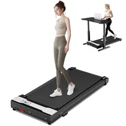 Walking Pad Laufband für Zuhause - Tragbares Mini Laufband für Home Office 1-6 km/h