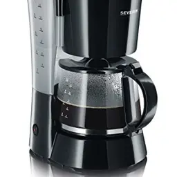 SEVERIN Filterkaffeemaschine mit Glaskanne für bis zu 10 Tassen, Schwarz, KA 4479
