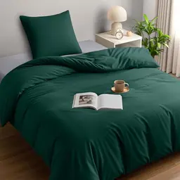 Utopia Bedding Bettwäsche Set 135x200 cm - Smaragd