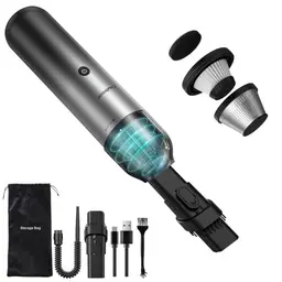 Chuboor Mini-Handstaubsauger – leistungsstark, leicht, wiederaufladbar mit HEPA-Filter, 25 Min. Laufzeit