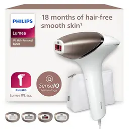 Philips Lumea IPL 8000 Series Haarentfernungsgerät – Alternative zur Laserhaarentfernung mit 4 Aufsätzen