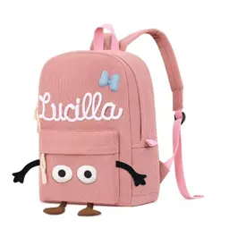 Personalisierter Kinder Rucksack mit Name – Leichter und bunter Kindergarten- und Schulrucksack für Mädchen und Jungen