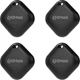CHZHVAN Schlüsselfinder - Bluetooth Tracker für Schlüssel, Geldbeutel, Taschen und Koffer, IP67 wasserdicht, Austauschbarer Akku