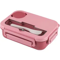 Dntorx Brotdose für Kinder mit Fächern, Rosa