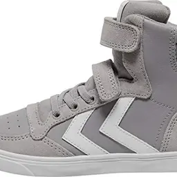 Hummel Kids Slimmer Stadil High Jr Sneakers, Alloy, Size 39 EU