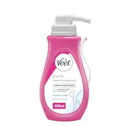 Veet Sensitive Haarentfernungscreme – Schnelle Haarentfernung für glatte Haut, 400 ml (1er Pack)