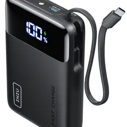 INIU 45W Power Bank 20000mAh mit USB-C Kabel - Kleiner und leistungsstarker Akku für iPhone, Samsung, Xiaomi und mehr