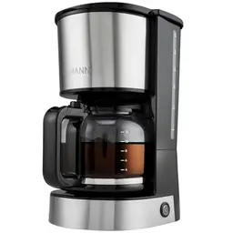 Bomann® Kaffeemaschine mit Filter für 12-14 Tassen, Edelstahlgehäuse, Nachtropfsicherung, 800W