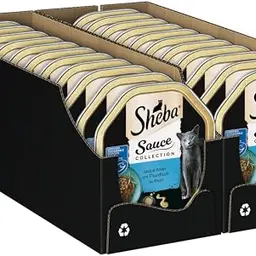 SHEBA Katzen-Nassfutter Sauce Collection Thunfisch MSC-Zertifiziert, 2x 85g