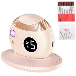 Bestauty Elektrischer Nagelknipser mit LED, Nageltrimmer & Trockner, Wiederaufladbar, Für Senioren, Kinder & Erwachsene, Rosa