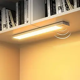 Unterbauleuchte LED Warmweiß mit Bewegungsmelder - 2 Stück für Küche, Schrank, Treppe und Kofferraum