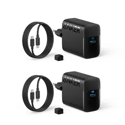 Anker 45W USB-C Ladegerät mit 2x 1,5m Kabel für iPhone, Samsung Galaxy und Pixel