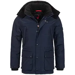 Mangard Herren Winterjacke in Dunkelblau – Größe L