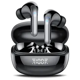 KT1 Bluetooth Kopfhörer – Kabellos mit HiFi Stereoklang, 40 Std Spielzeit, IPX7 wasserdicht, 4 Mikrofone, USB-C, LED-Anzeige