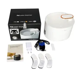 Katzenbrunnen 3L - BPA-frei, leise Wasserquelle für Katzen + 3 Ersatzfilter + 2 Wasserleitungen + 1 Adapter