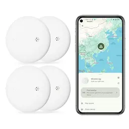 Fitabok 4er Pack Android GPS Tracker - Schlüsselfinder für Geldbörse und Gepäck mit Bluetooth