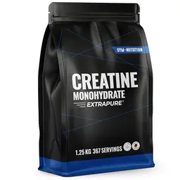 Creatin Monohydrat Pulver 1,25kg mit Vitamin B6 - Hochdosiert, vegan, rein, ideal für den Jahresvorrat