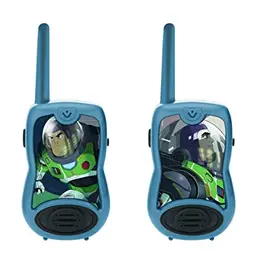Lexibook Buzz Lightyear Walkie Talkies, 200m Reichweite, 2 Kanäle, Gürtelclip, Grau