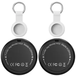 Air Tracker Tag 2er Pack - Smart GPS & Bluetooth Schlüsselfinder mit Schutzhülle für Gepäck und Koffer