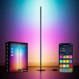 SwitchBot RGB Stehlampe - Dimmbar, Warm- & Kaltweiß, kompatibel mit Apple Home, Alexa & Google Home, für Wohnzimmer & Schlafzimmer